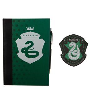 Harry Potter Slytherin Hardcover Journal and Pen Set with Gadget Decal